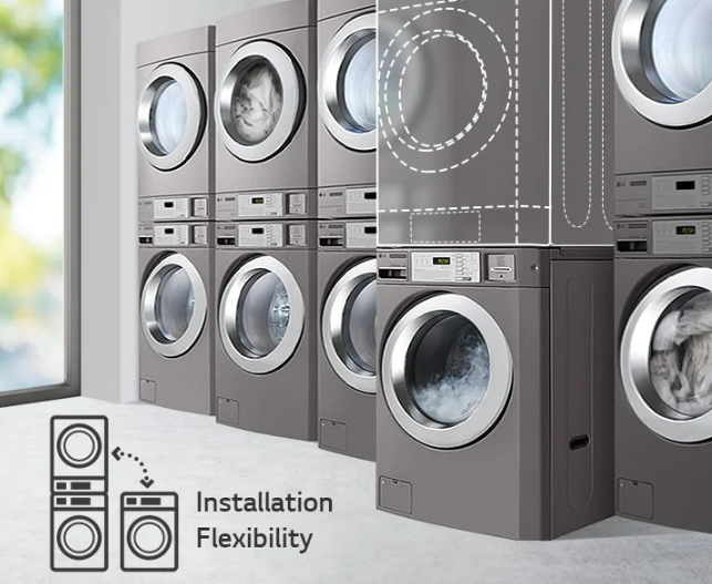 LG Stack Washer-Dryer. High Spin.